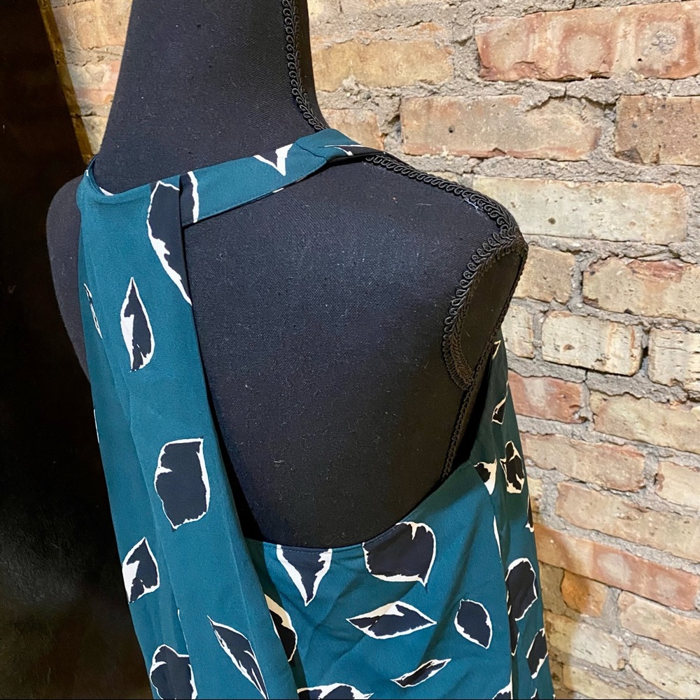 LOFT Loose Fitting Keyhole T-Back Tank in Teal - Picture 5 of 5
